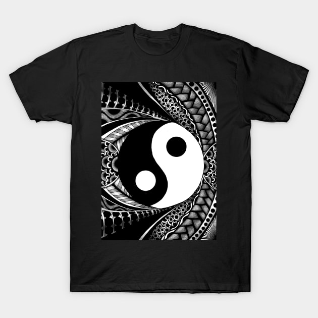 Yin and yang T-Shirt by ColoRose